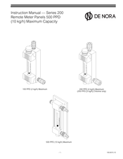De Nora 200 Series Instruction Manual