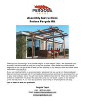 Pergola Depot Fedora Assembly Instructions Manual