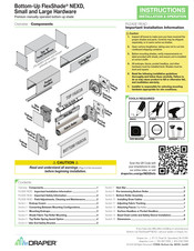Draper FlexShade NEXD Instructions Installation & Operation