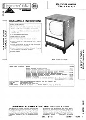 RCA Victor CTC9N Disassembly Instructions Manual