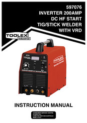 Toolex 597076 Instruction Manual