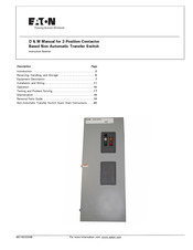 Eaton NTCEC2X20400WRU O & M Manual
