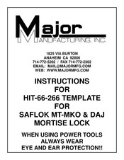 Major Manufacturing HIT-66-266 Instructions Manual