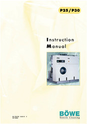 BÖWE P25 Instruction Manual