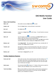 Alcatel OXE Mobile Handset User Manual