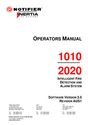 Notifier Inertia 2020 Operator's Manual