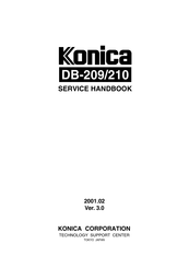 Konica Minolta DB-209 Service Handbook