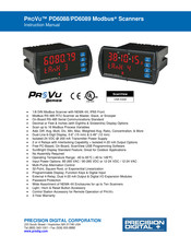 PRECISION DIGITAL PROVU PD6089 Modbus Instruction Manual