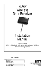 AMS ALPHA 4000 Series Installation Manual