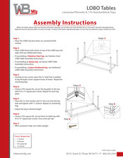 Wb Mfg LOBO Series Assembly Instructions