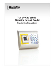 CAMDEN CV-940-20 Series Installation Instructions Manual
