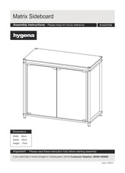 Argos Hygena 614/0744 Assembly Instructions Manual