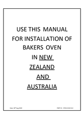 Nectre Fireplaces Baker's Oven Installation & Operating Instructions Manual