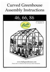 Halls Curved Greenhouse 46 Assembly Instructions Manual