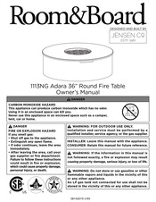 Room & Board Adara Owner's Manual