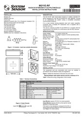 System Sensor M211E-RF Installation Instructions Manual