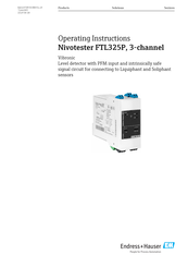 Endress+Hauser nivotester FTL 325 P Operating Instructions Manual