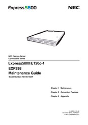 NEC Express5800/E120d-1 Maintenance Manual