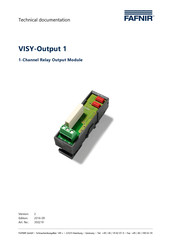 fafnir VISY-Output 1 Technical Documentation Manual