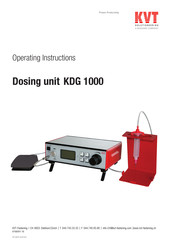 Bossard KDG 1000-1 Operating Instructions Manual