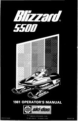 Ski-Doo Blizzard 5500 1981 Operator's Manual