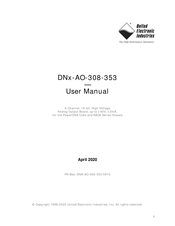 United Electronic Industries DNx-AO-308-353 User Manual