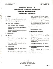 Bell System Practices SPOKESMAN 107A Manual
