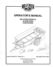 Millcreek 35 Operator's Manual