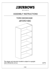 J.Burrows JBTORO18BC Assembly Instructions Manual