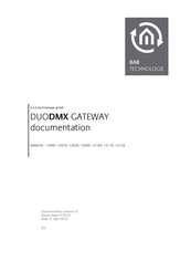 BAB TECHNOLOGIE DUODMX GATEWAY Documentation
