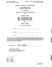 Mooney M20S Airplane Flight Manual Supplement