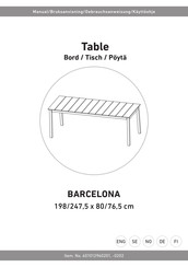 RUSTA BARCELONA 601012960201 Manual