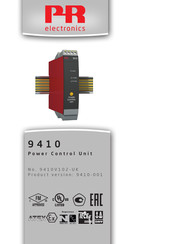PR electronics 9410 Series Manual