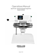 Proluxe Apex Pro X2 Operation Manual