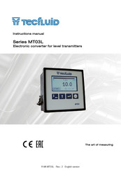 Tecfluid MT03L Series Instruction Manual