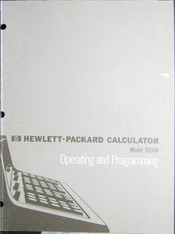 HP 9100A Operating & Programming Manual
