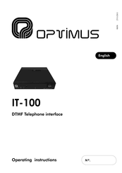 Optimus IT-100 Operating Instructions Manual
