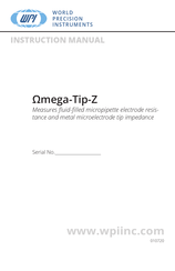 WPI OMEGA-TIP Z Instruction Manual