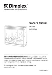 Dimplex DF1870L Owner's Manual