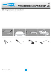 Prorack 567 Fitting Instructions Manual