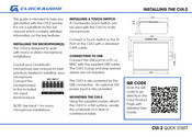 Clockaudio CUI-2 User Manual