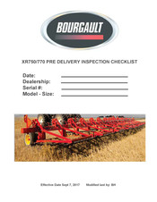Bourgault XR750 Quick Start Manual
