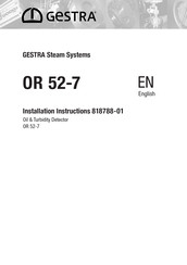 GESTRA OR 52-7 Installation Instructions Manual