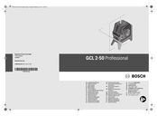 Bosch Professional GCL 2-50 Original Instructions Manual