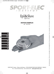 SPORT ELEC Epil&Shave RSCX-969 Instruction Booklet