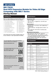 Advantech MIC-75G30 Startup Manual