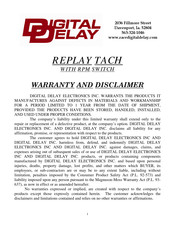 DIGITAL DELAY REPLAY TACH Instructions Manual