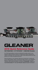 GLEANER S67 Quick Reference Manual