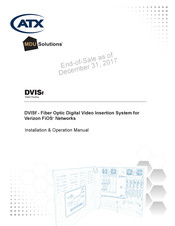 ATX MDU Solutions DVISf Installation And Operation Manual