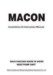 Macon MWCHRW200Z/S Installation Instructions Manual